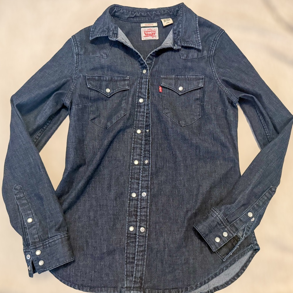 Levi's Dark Blue Tailored Fit Shirt